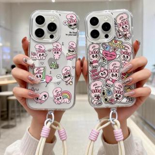 💟Stars-ลวดลายเมฆ ชาร์จไร้สาย พร้อมสายคล้อง เคส iPhone 17PROMAX เคสไอโฟน 13PRO 16PRO 15 14PLUS 12 11-CHXYCK43