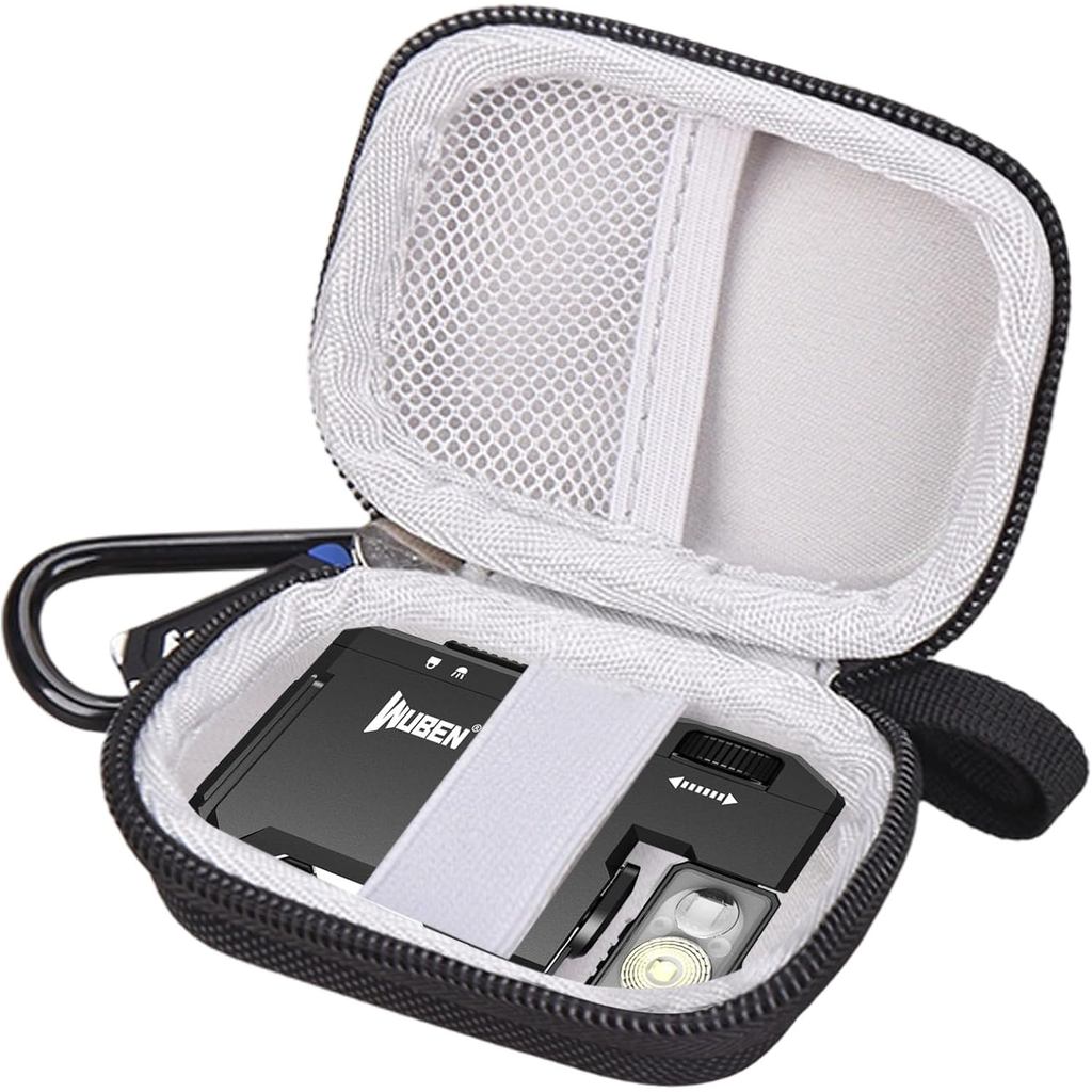 เคสสำหรับ WUBEN G5 ไฟฉาย EDC แบบชาร์จไฟได้ 400 Lumens สีดำ