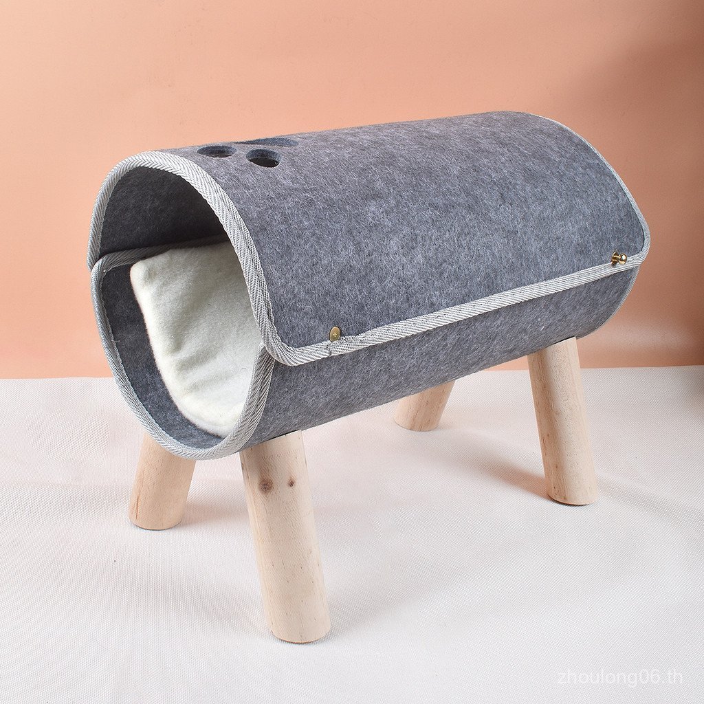 Detachable and washable cat bed for all seasons, felt cat bed, summer cat supplies, pet bed, hammock