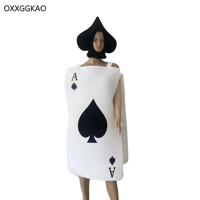 OXXGGKAO of Spades RolePlay Kit ฮาโลวีนคอสเพลย์ชุด Spades Cap พร้อมชุด