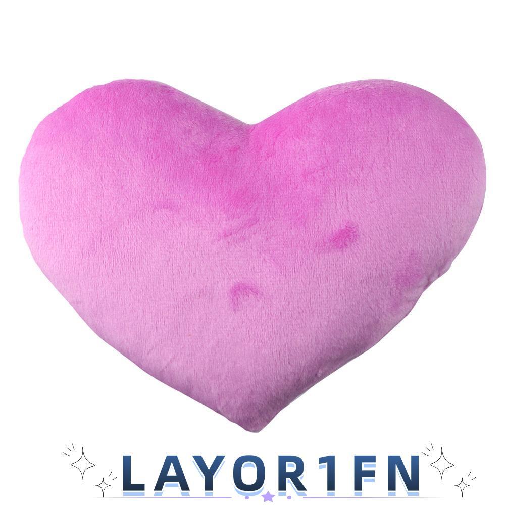 LAYOR1FN หมอนนุ่มตกแต่งบ้านสําหรับวันเกิดวันวาเลนไทน์รูปหัวใจ