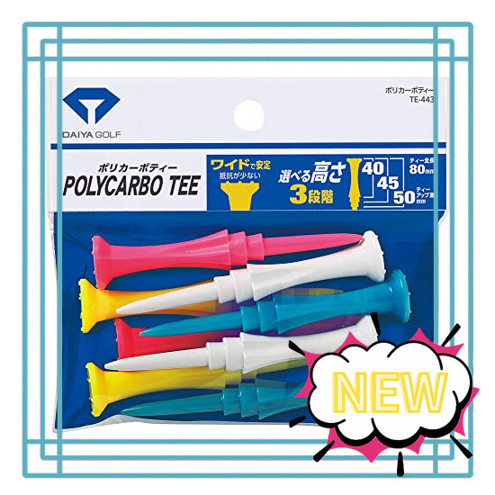 DAIYA GOLF Golf Tee Polycarbonate Tee TE-443