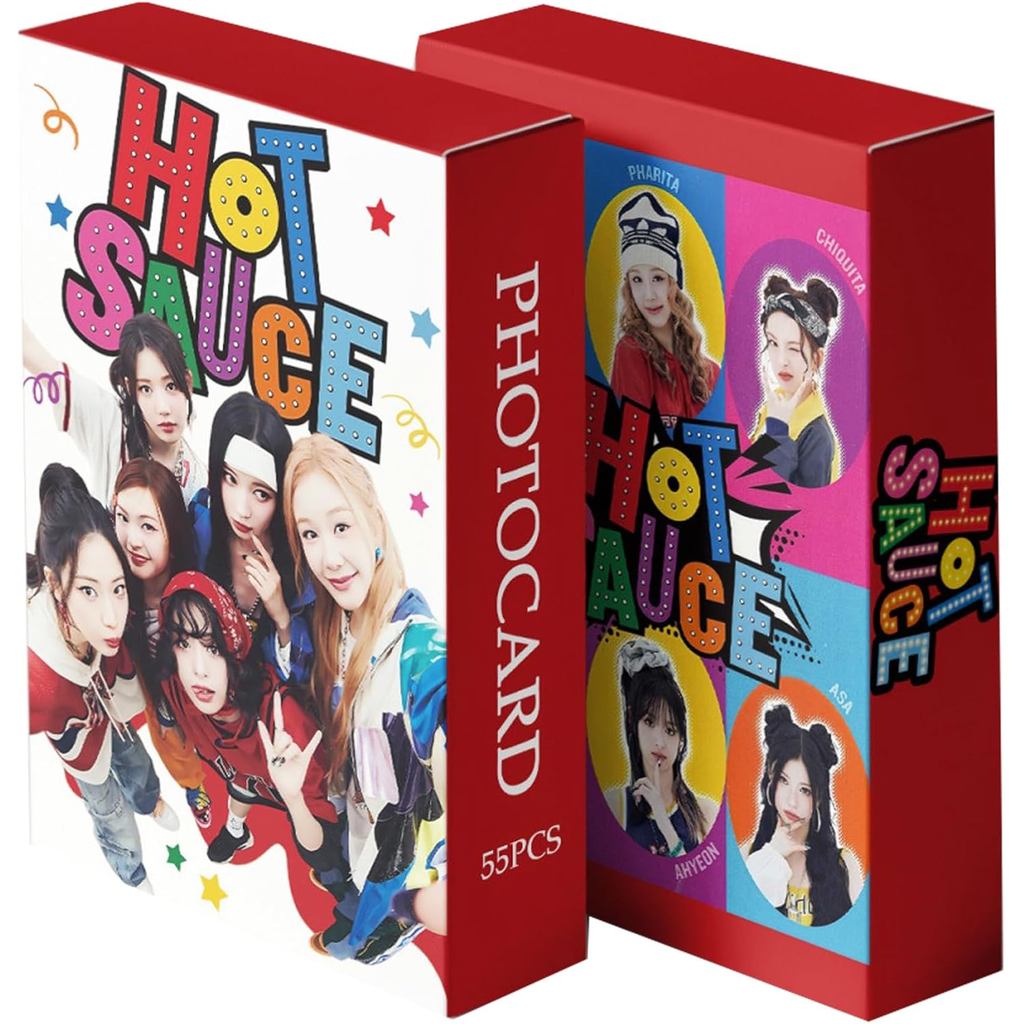Yuto 55 ชิ้นอัลบั้ม HOT SAUCE photocard ของขวัญการ์ด Lomo Merch HOT SAUCE โปสการ์ดเด็กชายและเด็กหญิง
