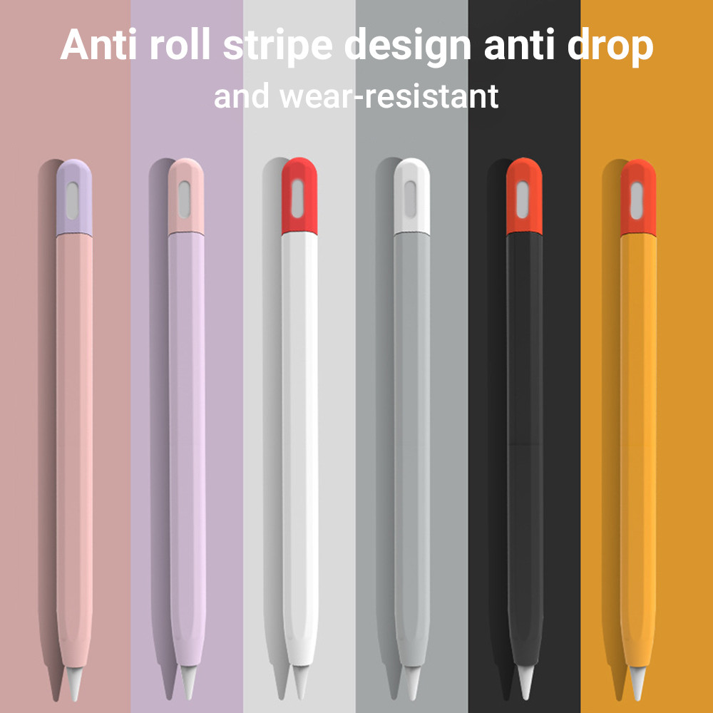 ปลอกปากกาซิลิโคนกันลื่น For Apple Pro รุ่นที่  ปากกา มีให้เลือกหลากหลายสี การจับคู่สี เคสป้องกันปากกา เปลือกนิ่ม