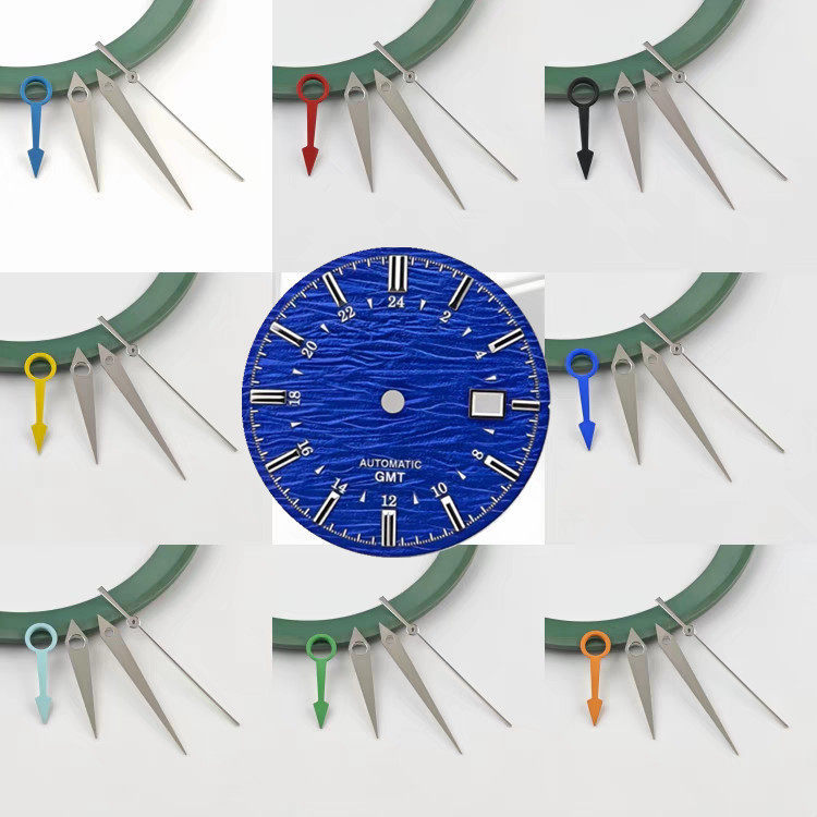 สินค้าใหม่ NH34 Pointer GMT นาฬิกาเข็ม Two-Time นาฬิกาดําน้ํากรณี Dial นาฬิกาเข็ม GMT4 เข็มนาฬิกาอุป