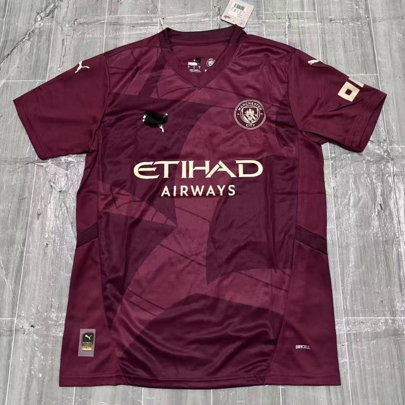 26 Manchester City Stick New Era Dopamine Fans Favorite Quick-Drying Breathable Soccer Uniform Jerse