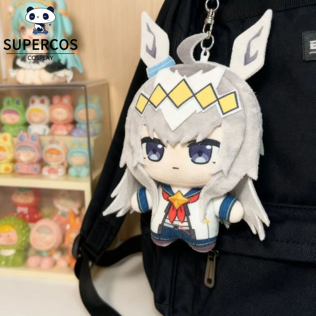 Uma Musume Rudeolf Oguri Cap Plush 10 ซม.น่ารักตุ๊กตาพิมพ์ตุ๊กตาของเล่นของขวัญ