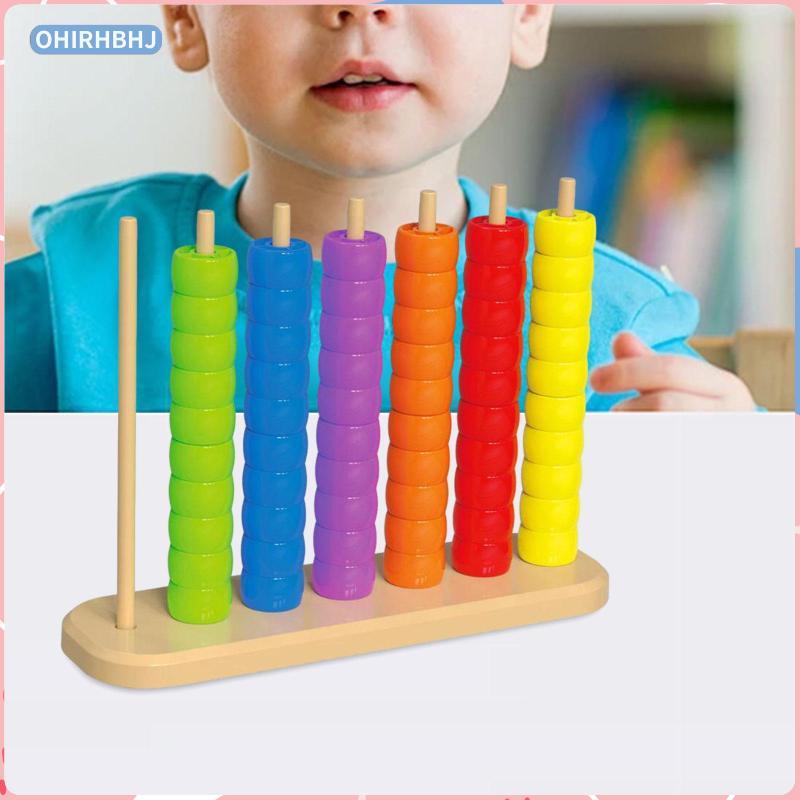 [ohirhbhj] Matching Color Stacker การเรียนรู้ก่อนวัยเรียนของเล่นการฝึกอบรมการคิดเชิงตรรกะ
