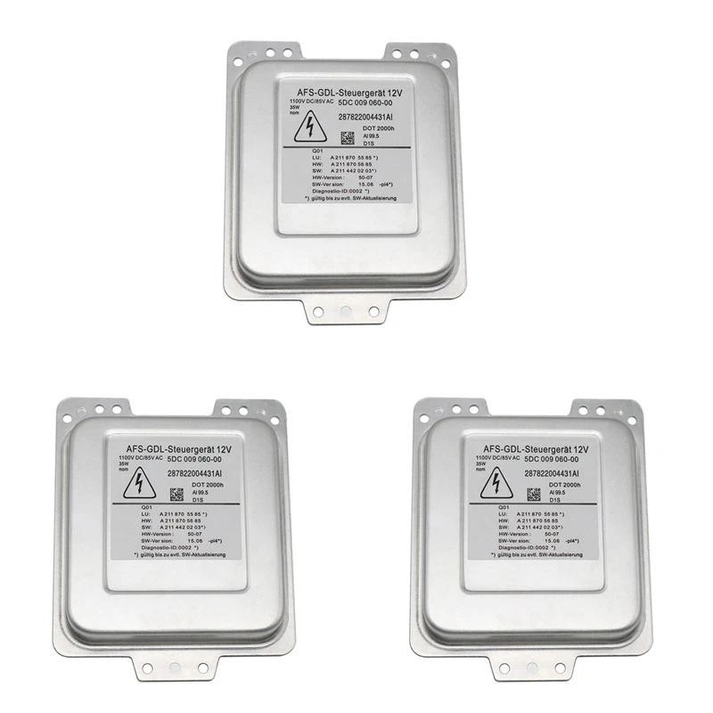 3X ใหม่ D1S ไฟหน้าซีนอน HID Ballast ควบคุมโมดูลหน่วย 5DC00906000 5DC009060-00 สําหรับ Mercedes Benz 