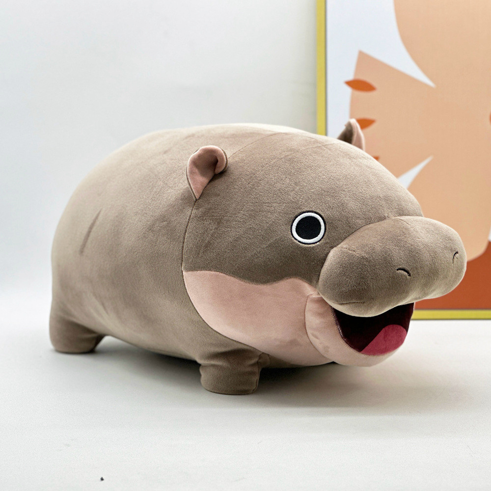 น่ารักไทย Kauchu Dwarf Hippo Pygmy Hippo ตุ๊กตาตุ๊กตา Bouncing Pig Room Decor