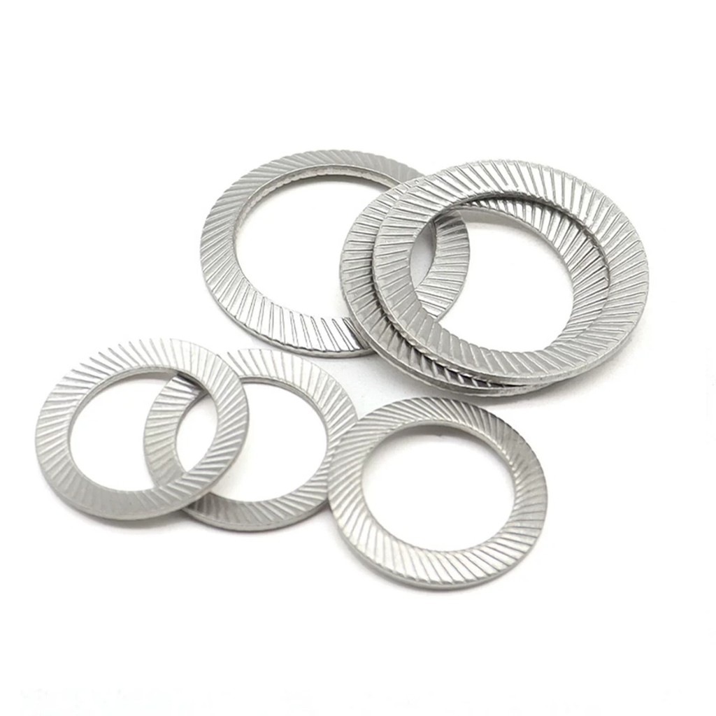 Double Stack Self-Locking Anti-Locking เครื่องซักผ้า 304 สแตนเลสกัดประเภทฟัน Anti-Locking Anti-Slip 