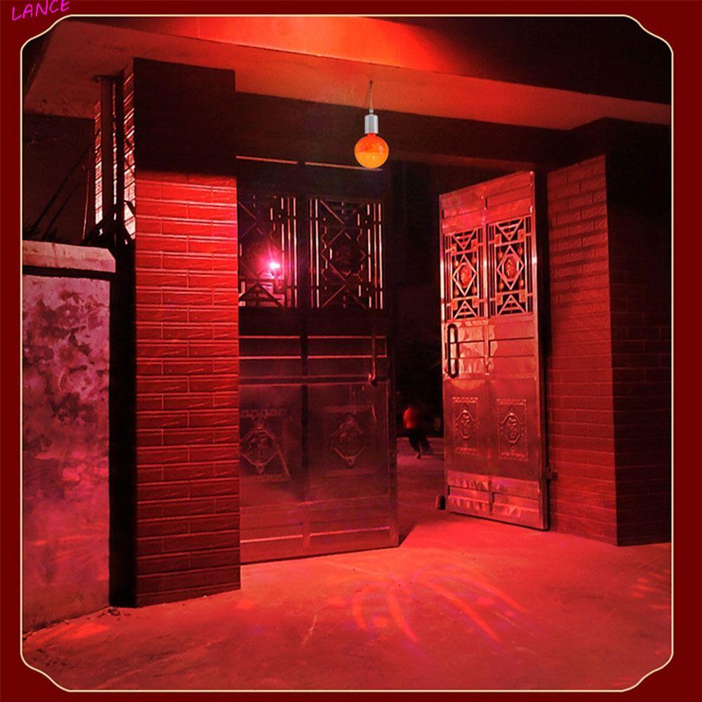 LANCE หลอดไฟหลากสีปีใหม่, หลอดไฟฉายภาพความสุขโชคดี, พรหลากสี E27 เกลียวเปลี่ยนสีปาร์ตี้ LED ไฟกลางคื