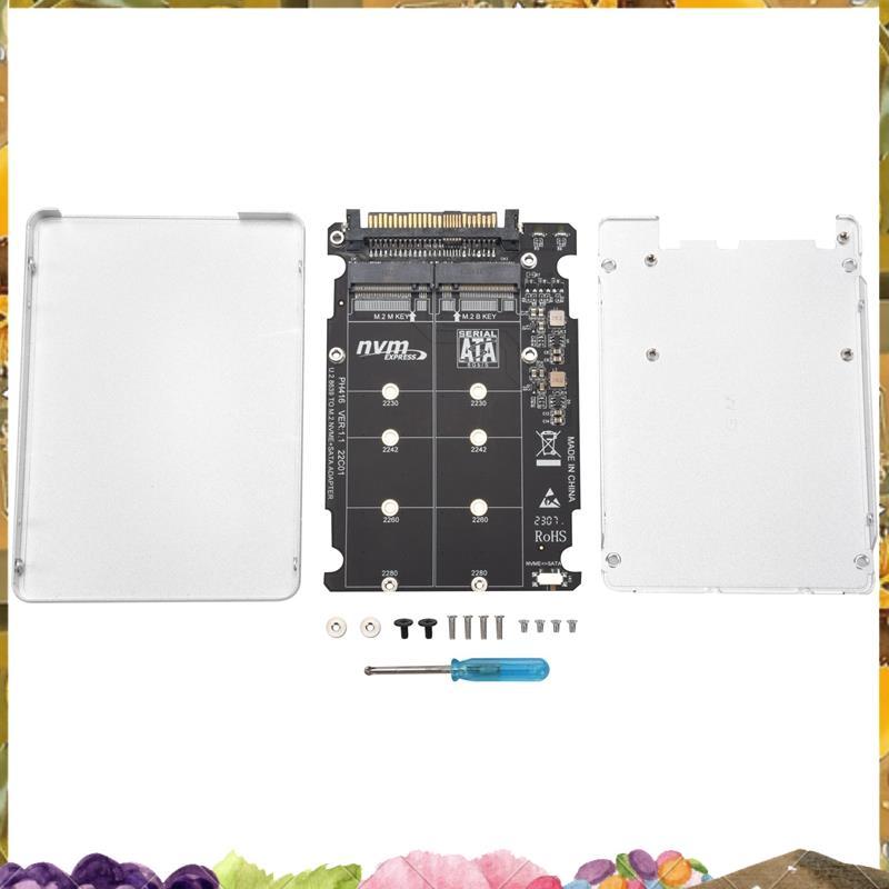 M.2 SSD ถึง U.2 อะแดปเตอร์ 2in1 M.2 NVMe และ -Bus NGFF SSD ถึง PCI-E U.2 SFF-8639 อะแดปเตอร์ PCIe M2
