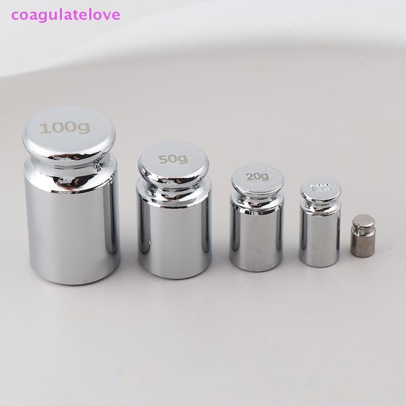 Coagulatelove Electronic Balance Teaching Instrument Home Tool 2g/10g/20g/50g/100g Gram Scale Weights Chrome Plating การสอบเทียบที่แม่นยํา [HOT]