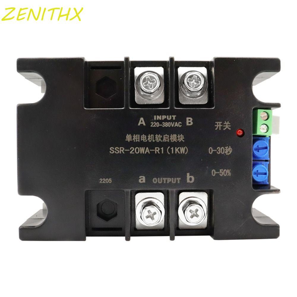 ZENITHX 220V Single-phase Motor Soft Starter, Multi-purpose Slow Start โมดูล, 2KW Durability มัลติฟังก์ชั่นทนต่อการสึกหรอพัดลมปั๊มลดแรงดันลําเลียง