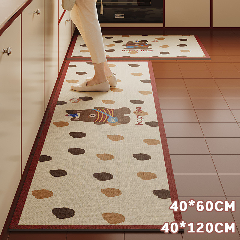 Kitchen rug non-slip rug kitchen carpet water absorbent comic shape