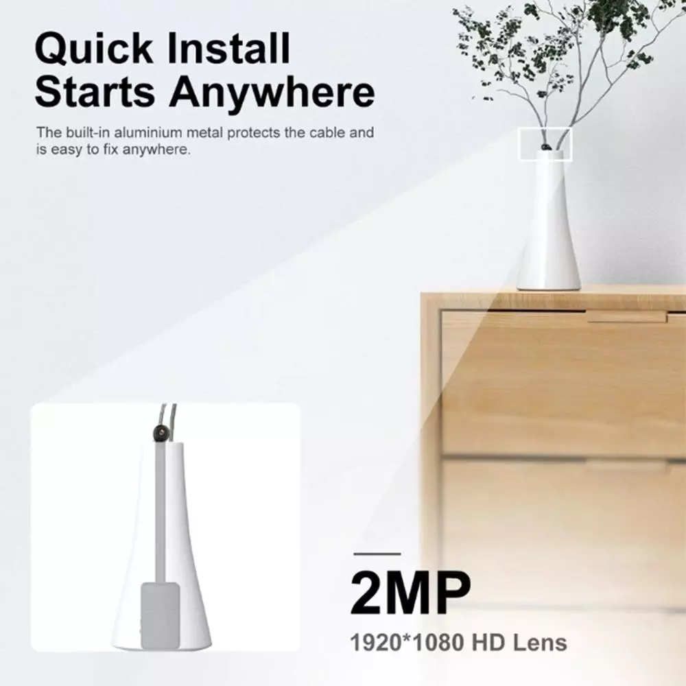 กล้องวงจรปิด 4KMini DIY กล้องเครือข่ายไร้สายHD 1080P 2.0MP วิดีโอดิจิตอลWIFI สมาร์ทโฟน APP ควบคุมไมโครโฟนในตัวแบตเตอรี่ใ thumbnail 6