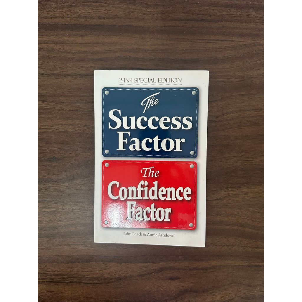[หนังสือมือสอง] The Success Factor & The Confidence Factor - John Leach, Annie Ashdown [สภาพ: A]