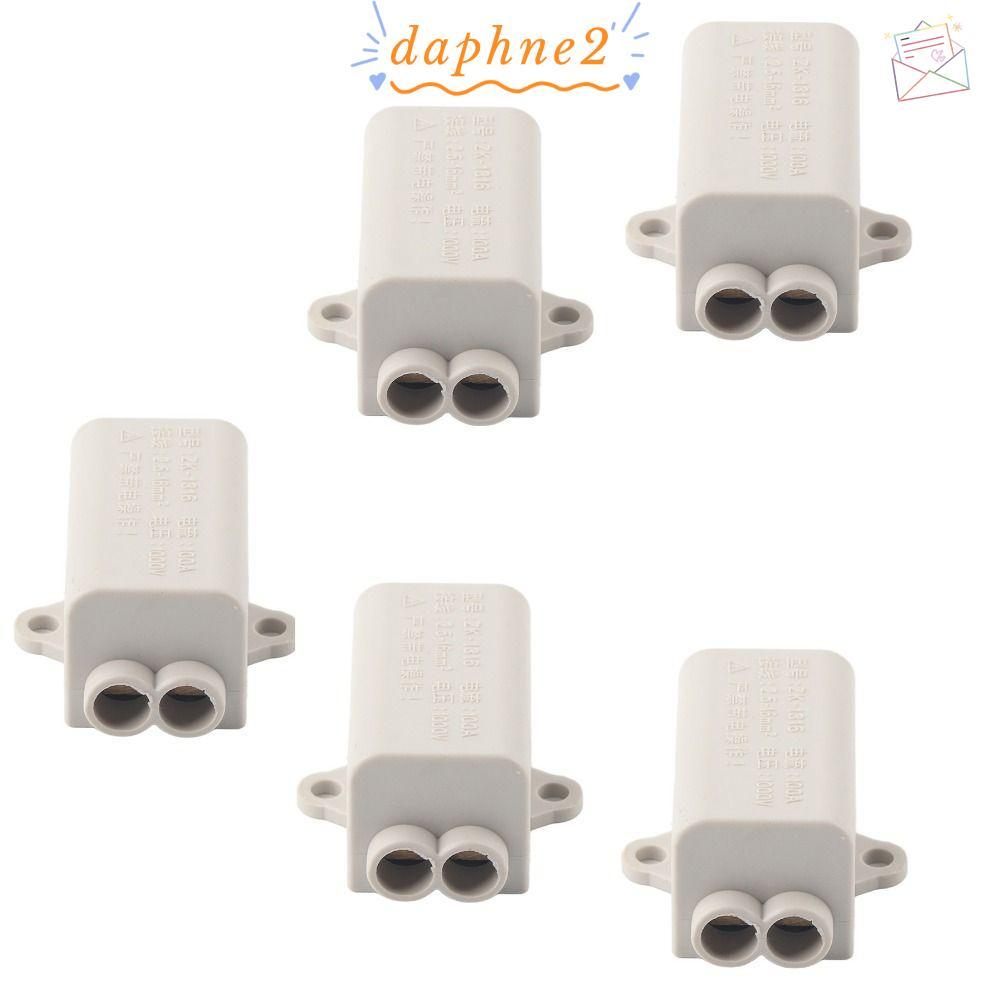DAPHNES 5 ชิ้น Terminal Spliter, 1000 โวลต์ 2.5-16 มม.2 Parallel Spliter, Parallel Connector 100A ZK