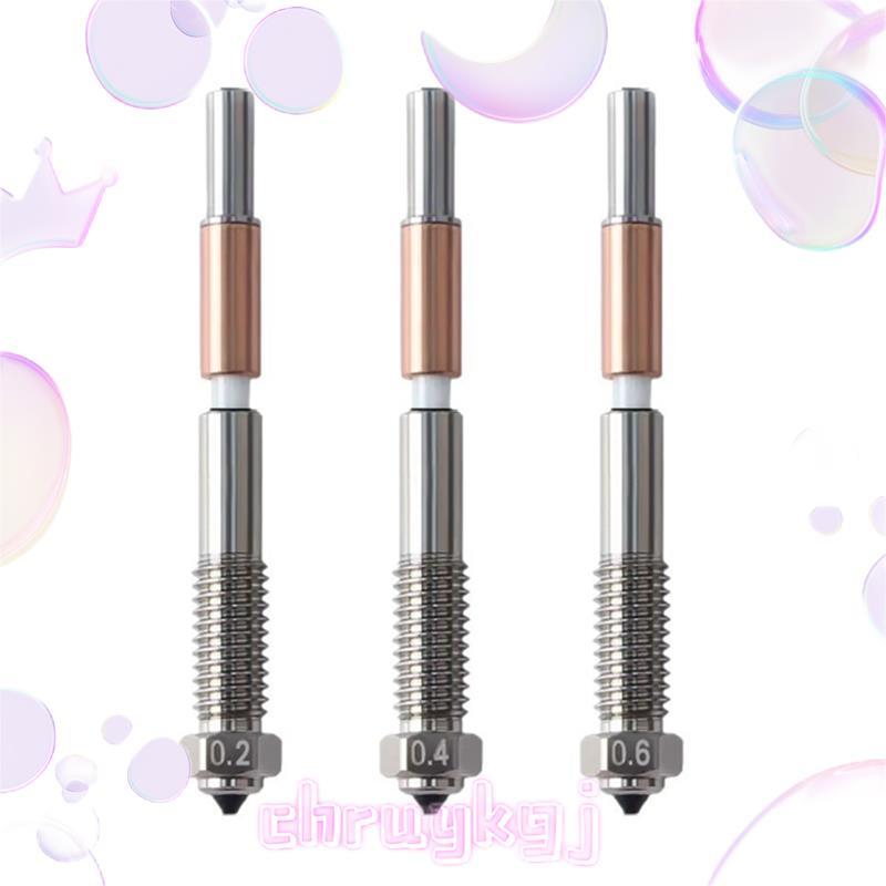 Bimetal หัวฉีด 0.2/0.4/0.6 มม.,Nozzle สําหรับ QIDI Q2 Q2c 3D เครื่องพิมพ์, สําหรับ PLA, PETG, ABS, A