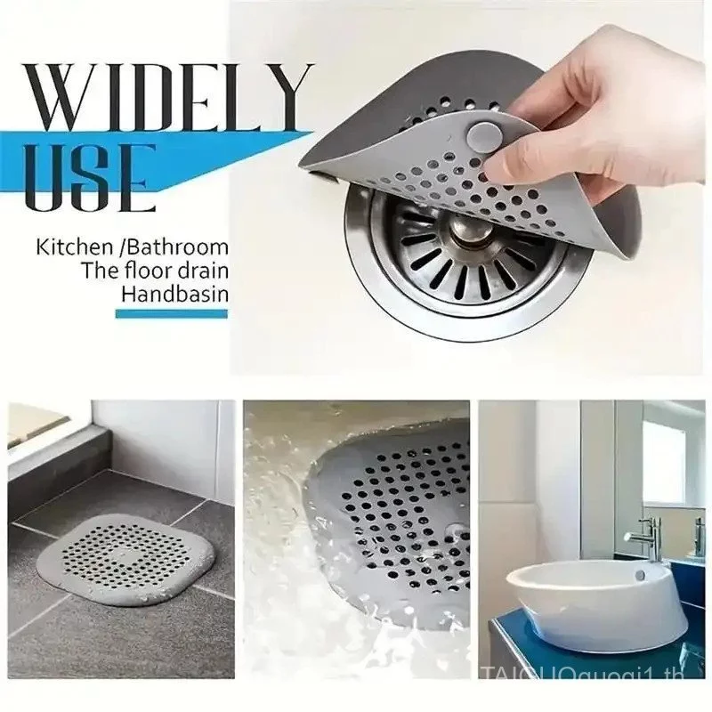 Silicone Sink Drain Cover Hair Catcher Filter thumbnail 8