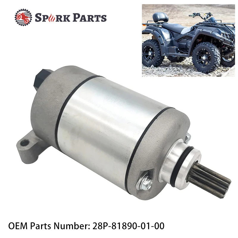 28P-81890-01-00 มอเตอร์สตาร์ทสําหรับ Yamaha Grizzly 550 FI 4WD HUNTER YFM5FGH YFM5FG YFM7FGH 686c 55