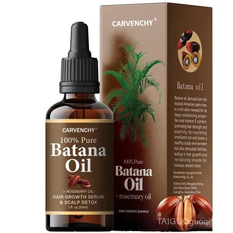 Batana Oil,Strong & Healthy Hair, Make Hair Longer Fuller Thicker, Organic Batana Oil with Rosemary,