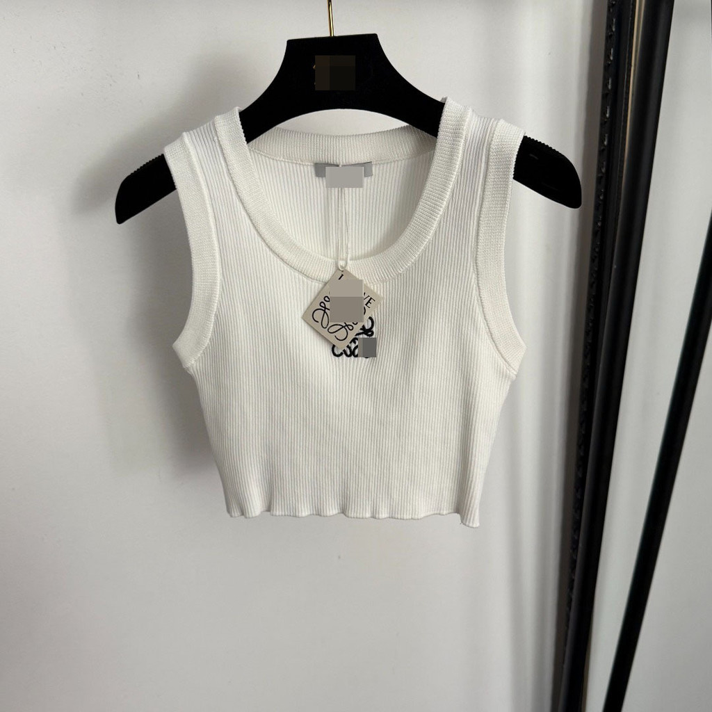 K2DV LO*E Contrast color embroidery U Elastic collar inner layer with Hong Kong-style slimming vest