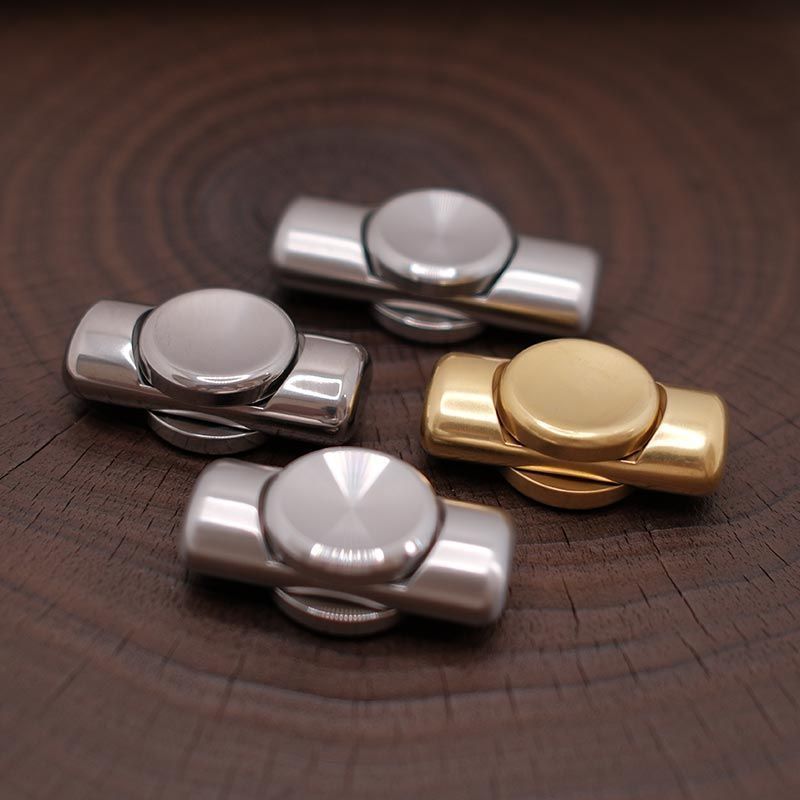 Meow Home เหล็กขนาดเล็กเสา Spinner รู้สึก Fidget Spinner กังวลหิน CNC โลหะ EDC Decompression แบบพกพา