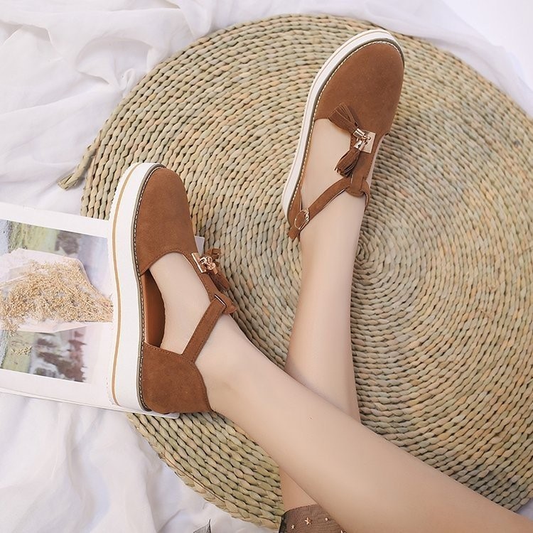 2020 women's wedge shoes laides tassel sandals Tassel Women's Shoes Export43