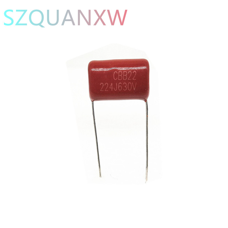 10PCS 630V224J 0.22UF Pitch 15 มม.224 630V 220nf CBB ตัวเก็บประจุฟิล์มโพรพิลีน