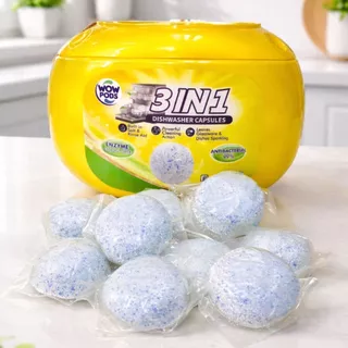 ผงล้างจาน 50เม็ด/150เม็ด สำหรับเครื่อง​ล้างจา​น Dishwasher Powder หยิบใช้งานง่าย เม็ดผงล้างจาน ล้างสะอาด