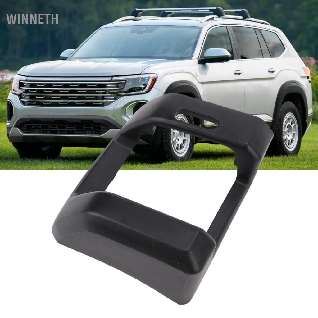 Winneth Winneth Matybobe เข็มขัดนิรภัยฝาครอบตกแต่ง Trim สีดำรถหรูหราความปลอดภัยภายในสำหรับรถยนต์ ABS