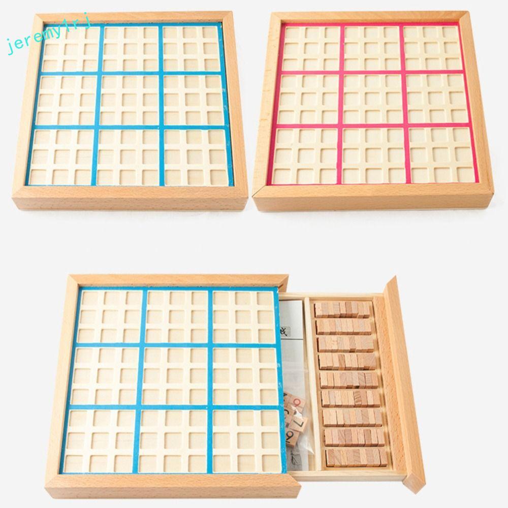JEREMY1RJ Sudoku Crosswords ของเล่น, Sudoku Montessori Sudoku หมากรุก, ของเล่นปริศนาคณิตศาสตร์ตารางเ