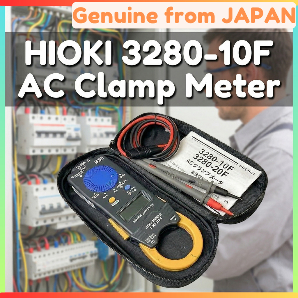 HIOKI 3280-10F AC Clamp Meter 1000A Digital Multimeter Tester Made in Japan Slim Type