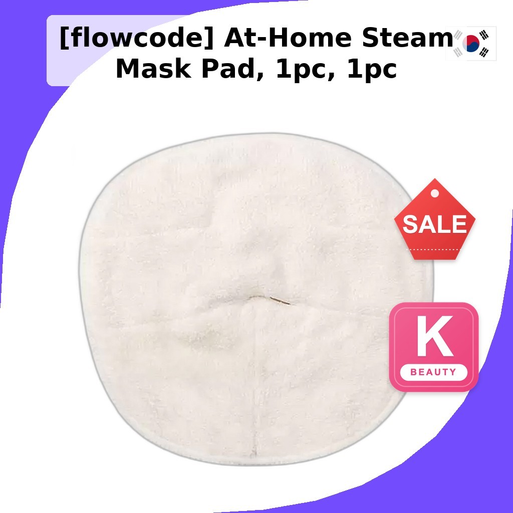 [flowcode] At-Home Steam Mask Pad, 1 ชิ้น, 1 ชิ้น / Korean Steam Mask Pad / Gentle Warming Sensation