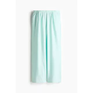 H&M(เอชแอนด์เอ็ม) กางเกงขายาวทรงกว้างผ้าลินินผสม ผู้หญิง 1331001_1
