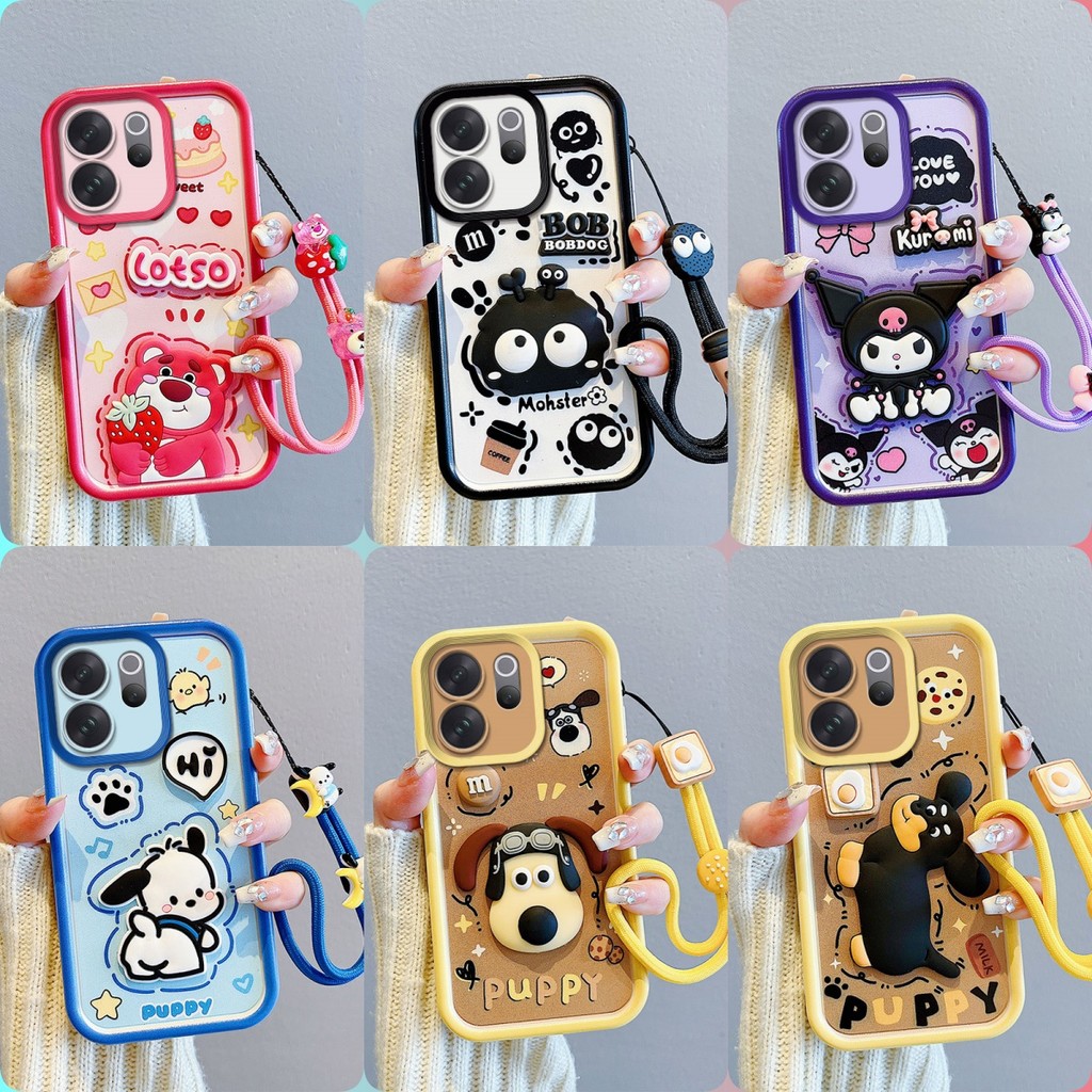 เคส VIVO V70 เคสโทรศัพท์ตุ๊กตาสติ๊กเกอร์น่ารัก