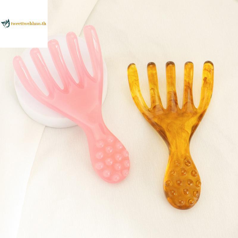 Tweettwehno 1 PCS Scalp Back Massager Head Scratcher แบบพกพา SPA HEAD Massager สําหรับผ่อนคลายลึกสาม