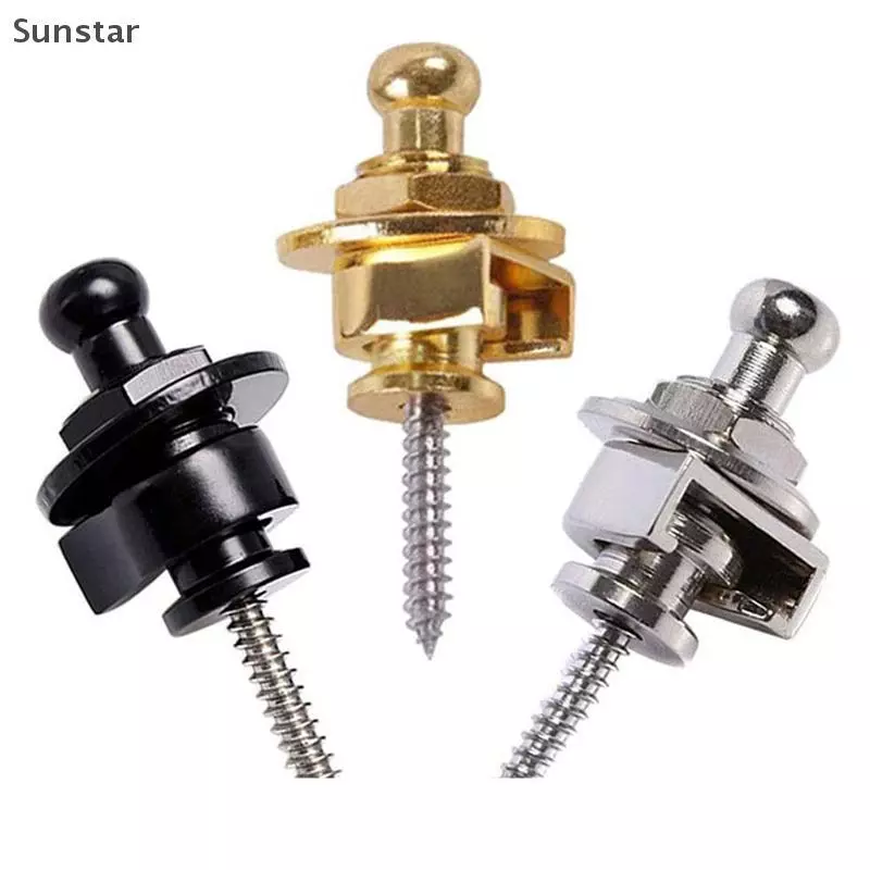 Sunstar Guitar Strap Lock Metal Bass Strap Studs Anti-offGuitar Strap Locks