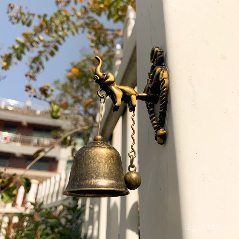 Bell Kings Cast Iron ENTRY Store ตกแต่งประตู Shop แขวน Wind Chime Kirin Entry Doorbell Glass Entry ป