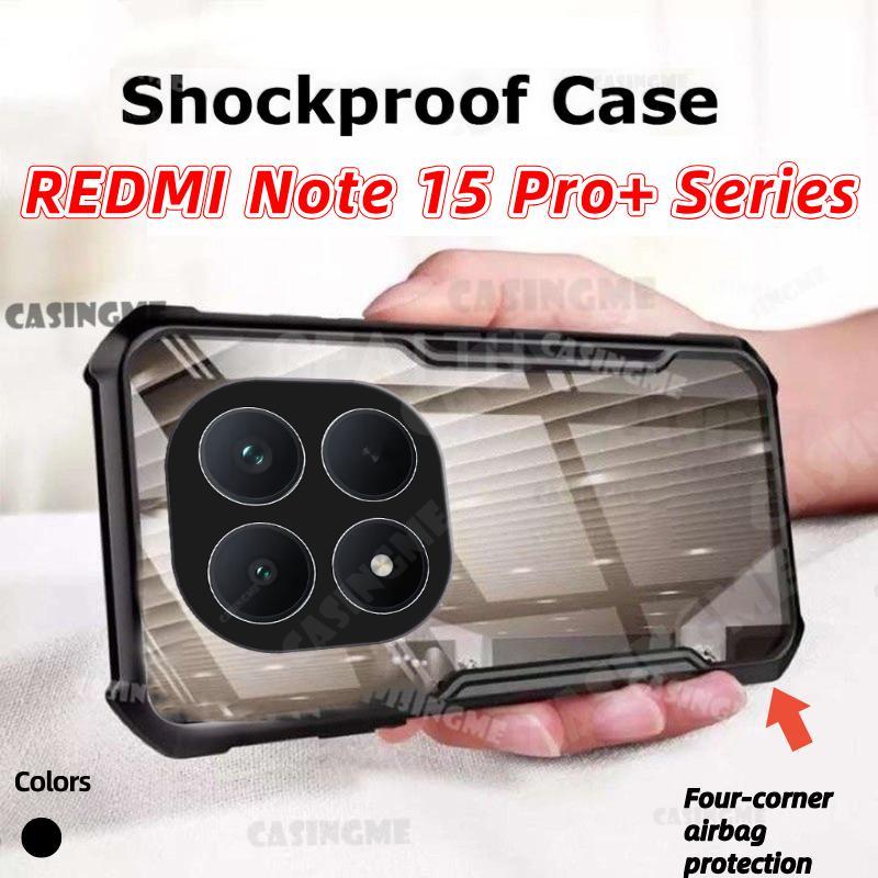 Redmiหมายเหตุ15 Pro + 5G Series 2026 Transprent AirBagเคสโทรศัพท์สําหรับRedmi Note15 Note 15 RedmiNote15 15Pro + Pro Plus + 5G 2026กันชนกันกระแทกClear Hardปกหลัง