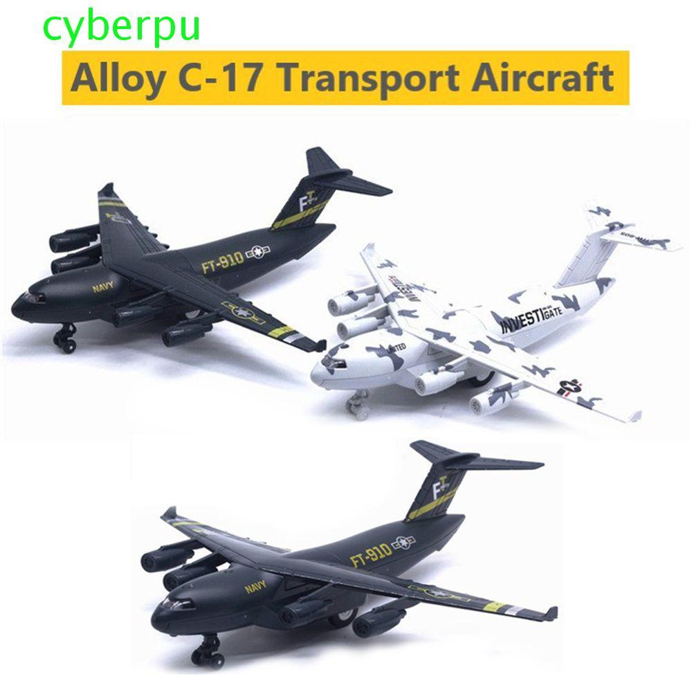 CYBERPULSE Pull Back Plane Light Music Gift for Boy Aircraft ของขวัญวันเกิด Mini ของขวัญ C-17 Toy Ve