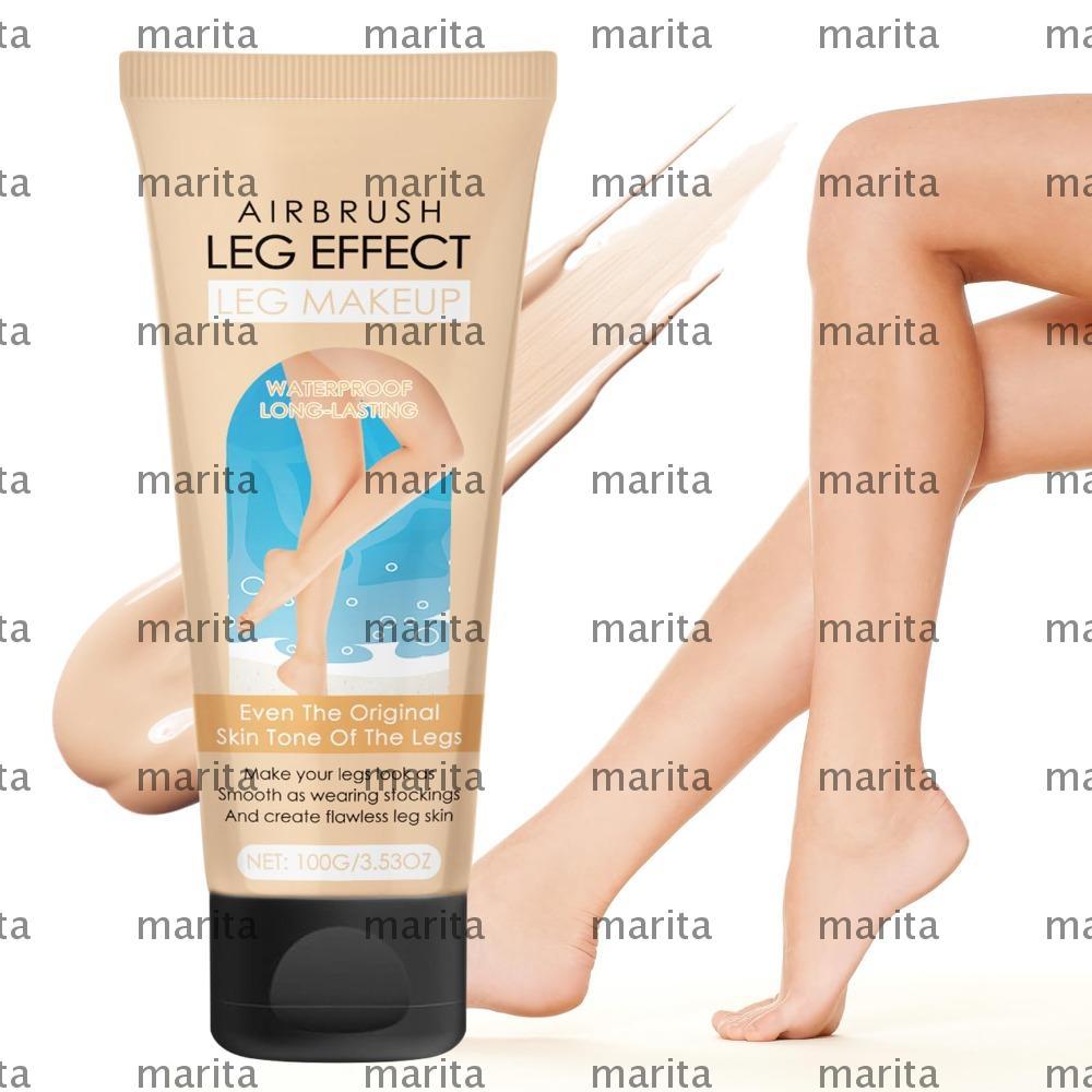 MARITA Leg Makeup, กันน้ําแม้สีผิว Body Tanning Cream, Long Lasting Anti-Transfer Leg Darkening Loti