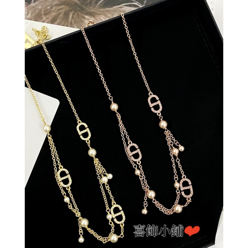 สร้อยคอมุกพู่สองชั้นสไตล์ใหม่ 7LDB