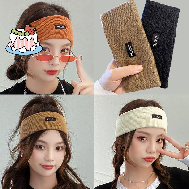 [Sep] แฟชั่นยืดหยุ่นสําหรับผู้หญิง Four-season Casual Sports Headscarf กว้าง-เต็มไปด้วยอินเทรนด์ Hoop แชมพูฝาครอบ [COD]