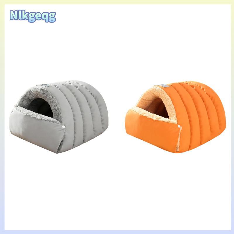 [nlkgeqg] ถุงนอนแมว Cat Cave Bed Cozy Kennel Washable Warming Non Slip Base