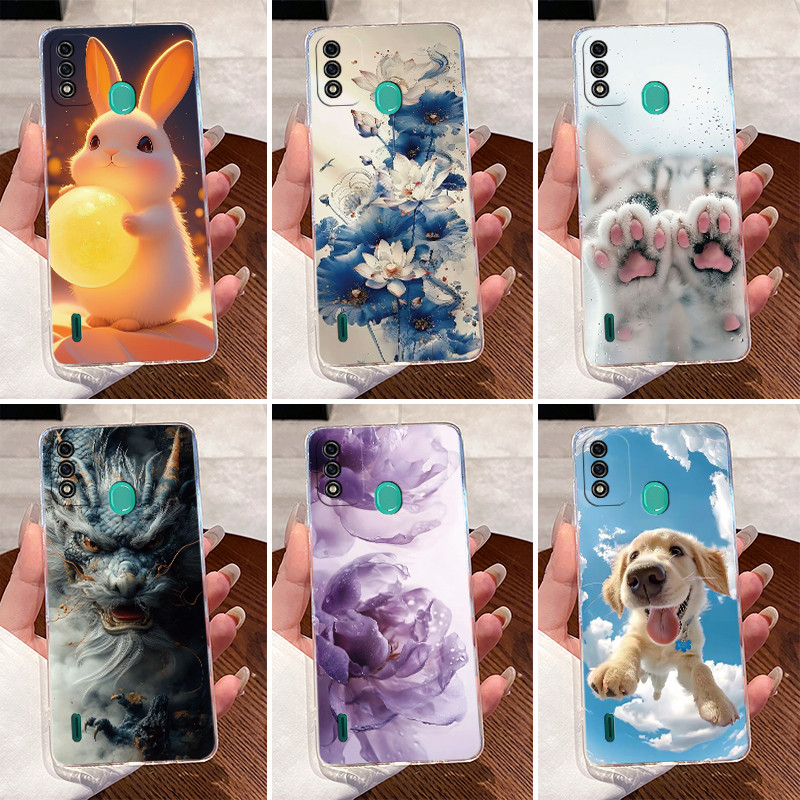 ปลอกสําหรับ ITEL A48 ความงามหรูหราน่ารัก Cool ชายหญิงซิลิโคนอ่อนนุ่มเคสโทรศัพท์ฝาหลังสําหรับ ITEL A48 เปลือก TPU โปร่งใส
