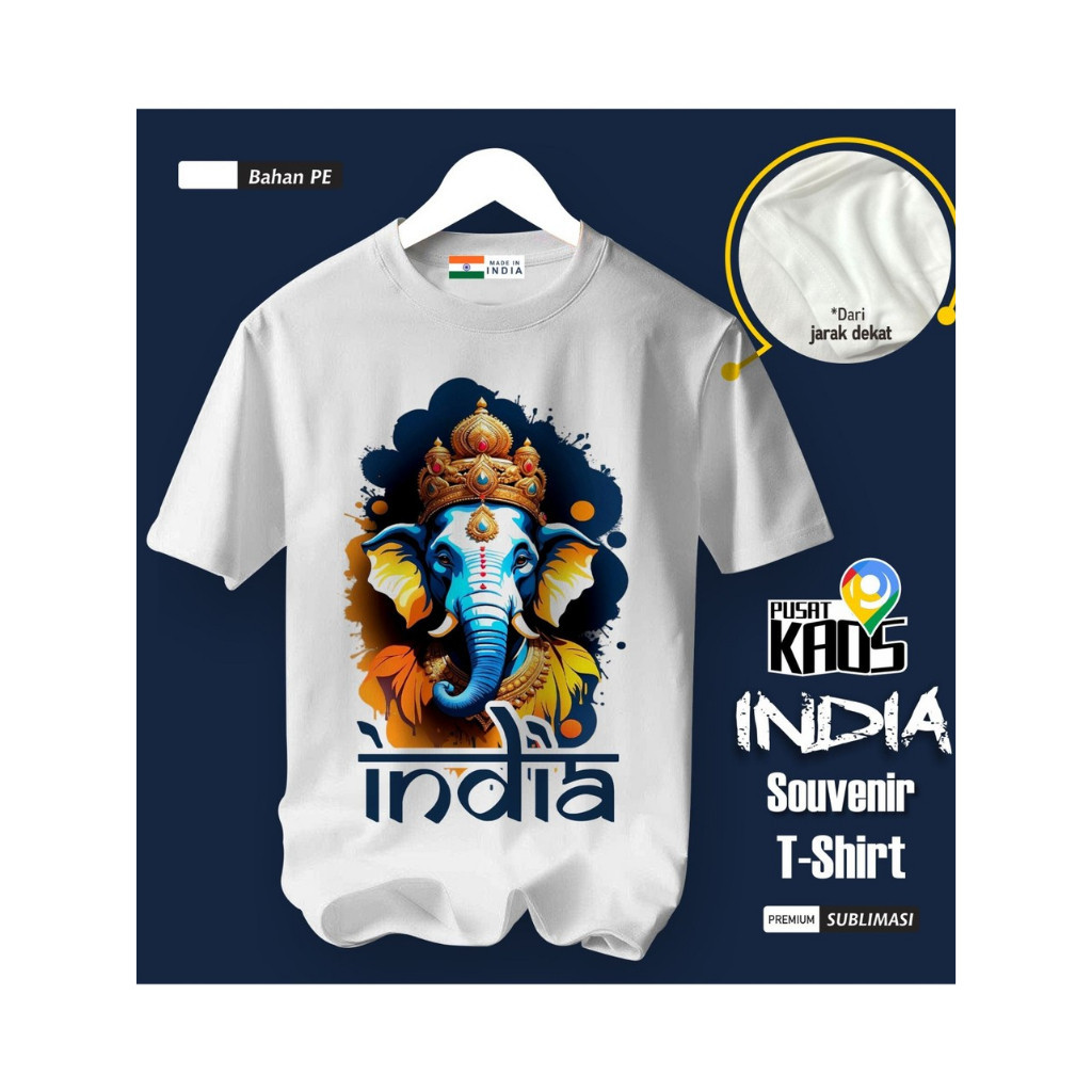 เสื้อยืดโดย INDIA MUMBAI USING A STATE TAGSAL PE MATERIAL PREMIUM SOUVENIR ของขวัญ
