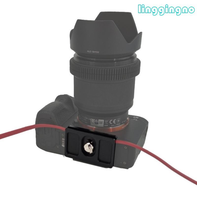 RR Secure Cable Lock Camera Arca Tether Cable Clamp สําหรับกล้อง DSLR Mirrorless